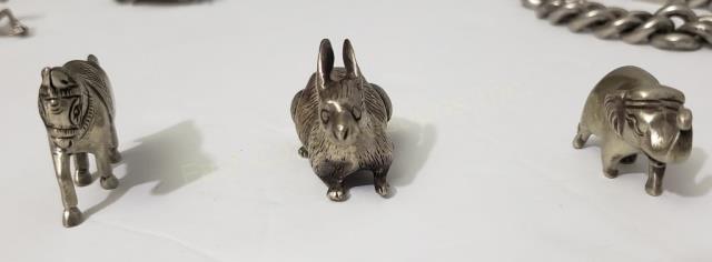 3 Small .800 Silver Animal Figures (1 of 3)