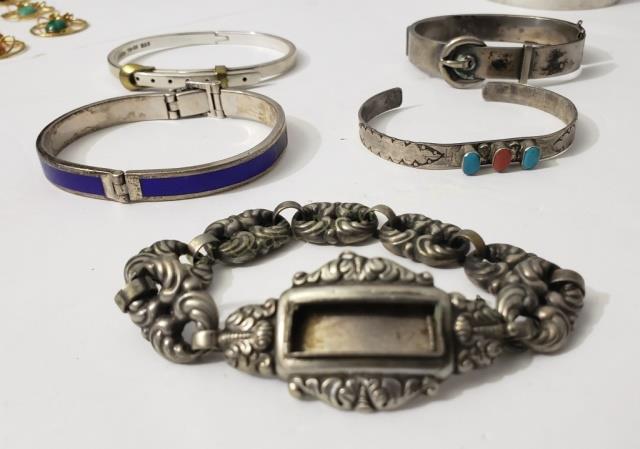Group of 5 Assorted Sterling Silver Bracelets (1 of 6)