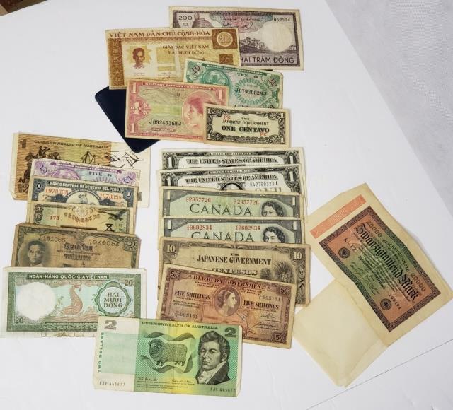 COLLECTION OF FOREIGN CURRENCY. - Feb 12, 2023 | Garth's Auction ...