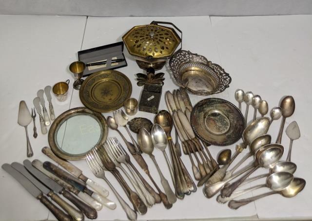 Large Lot Of Silver Plate & Other Metals (1 of 6)