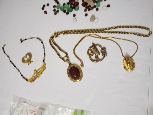 Egyptian Jewelry Costume Jewelry Lot (5) (1 of 6)