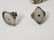 Group of 5 Sterling Ring W/ Carved Crystal Centers - 2