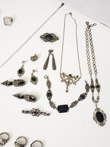 Sterling & Marcasite & Onyx Group (9) (1 of 10)