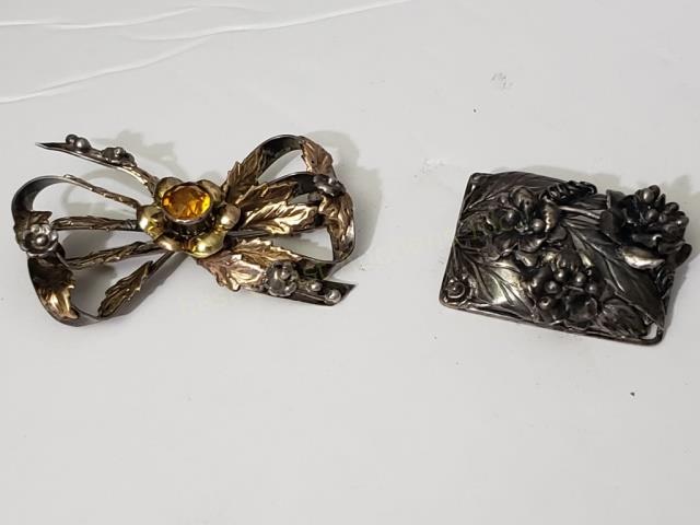 Two Hobe Sterling Silver Pins (1 of 3)