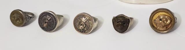 Group Of 5 Assorted Vintage Rings (1 of 4)