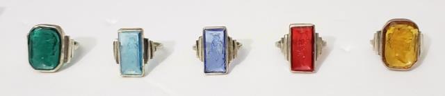 Crystal Cameos In Sterling Silver Settings (1 of 4)