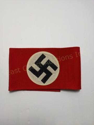 WWII German NSDAP Political Armband: WWII German NSDAP political armband, multiple piece construction on felt. RZM tag, Hersterller U4 180 / No. 335020.