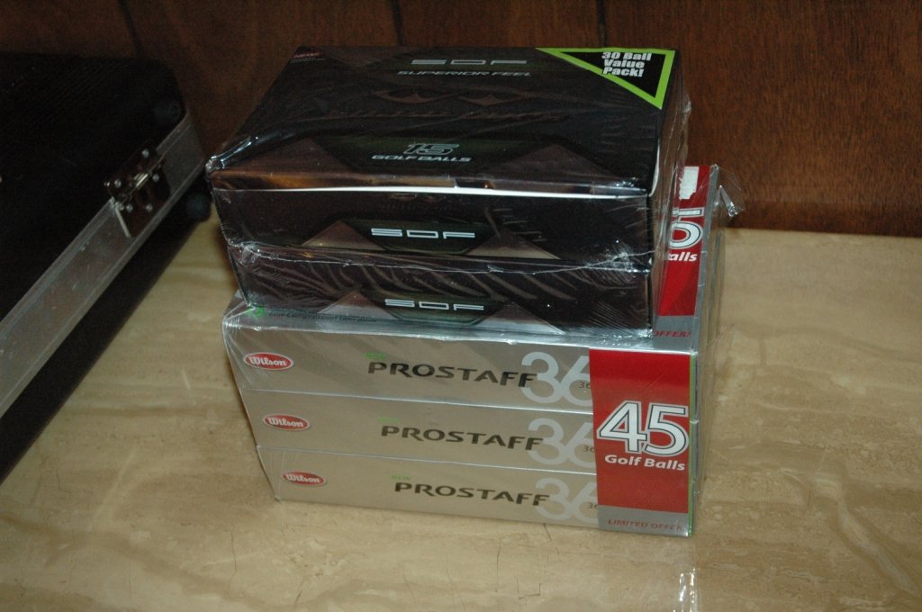 75 brand new golf balls: Pro Staff and Snake eyes performance