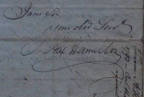 Alexander Hamilton ALS Dated Apr 2 1793: A 2 page hand written letter from Alexander Hamilton (1755 -1804), from the Treasury Department, to Jeremiah Olney (as Tax collector for Providence RI). Fascinating subject matter. Transcribed: 