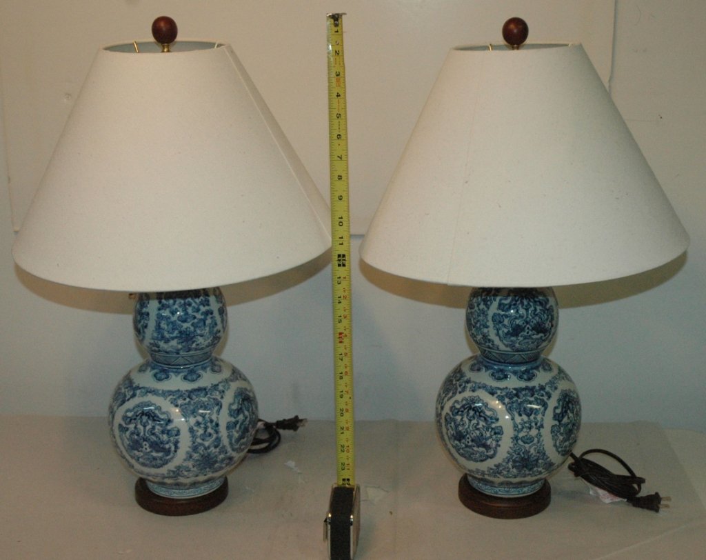Blue asian style lamps Blue asian style lamps