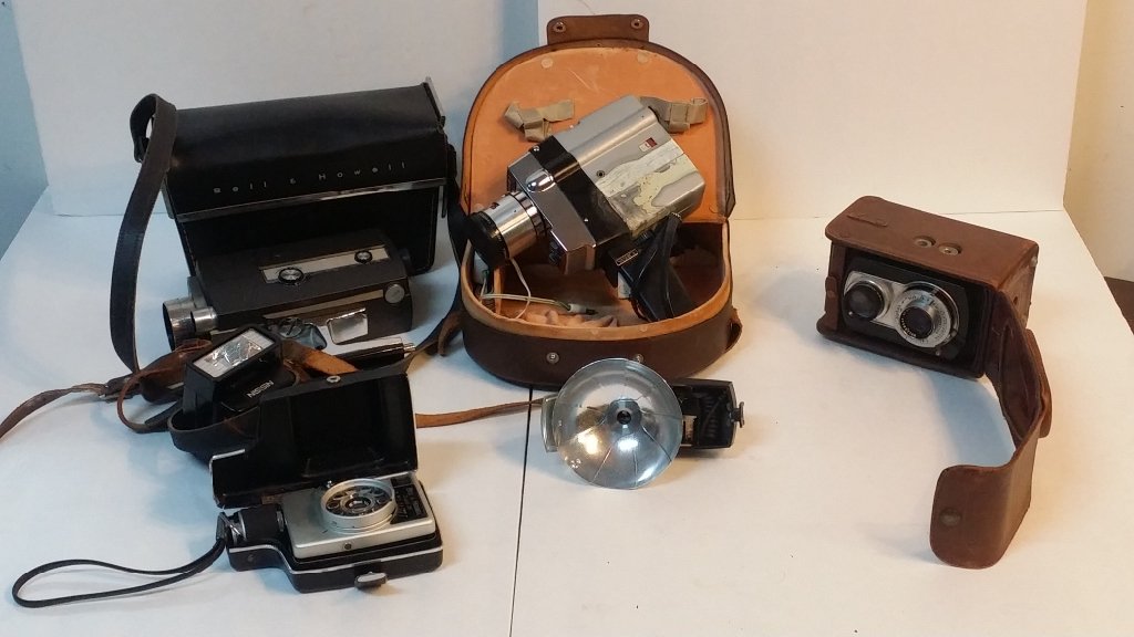 Bell & Howell, Ciro-Flex,& Yashica Video Recorders: The Bell & Howell Focus Tronic, Yashica Super-8 50, and Ciro-Flex recorder. with more...