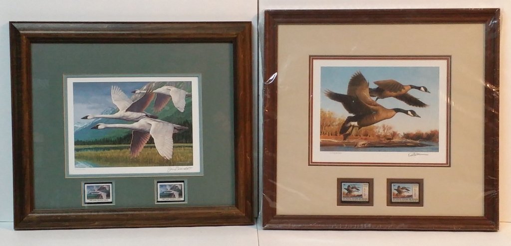 Rob Leslie & Jim Beaudoin's Museum Quality prints: Rob Leslie " Quiet Waters Wigeons. The other is Jim Beaidoins". sights are 7" X 9"