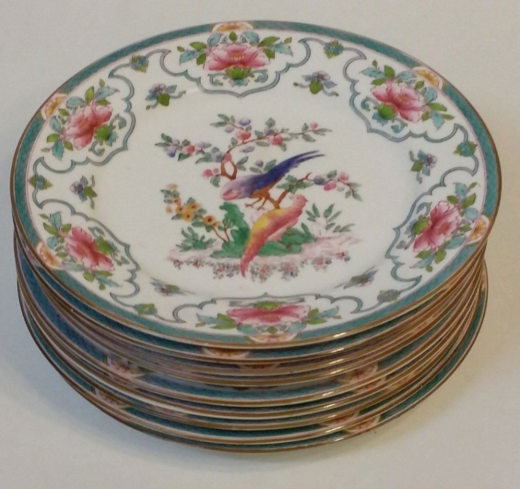 set of 9 royal Worcester bird plates: 9.25" Rnd