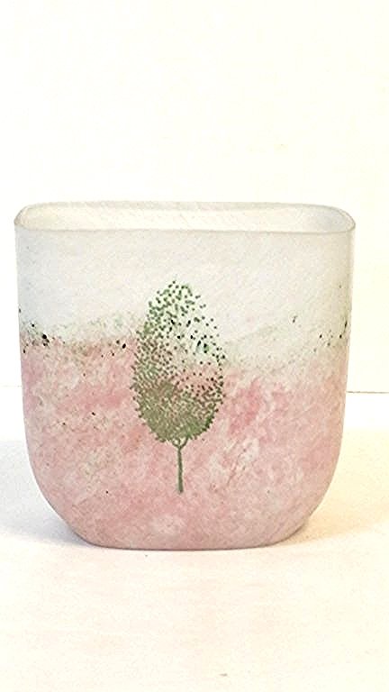 A Kosta Boda Kjell Engman Vase: A larger version of the previous vase. Signed by "Kjel Engman". Probably "May" design (?).