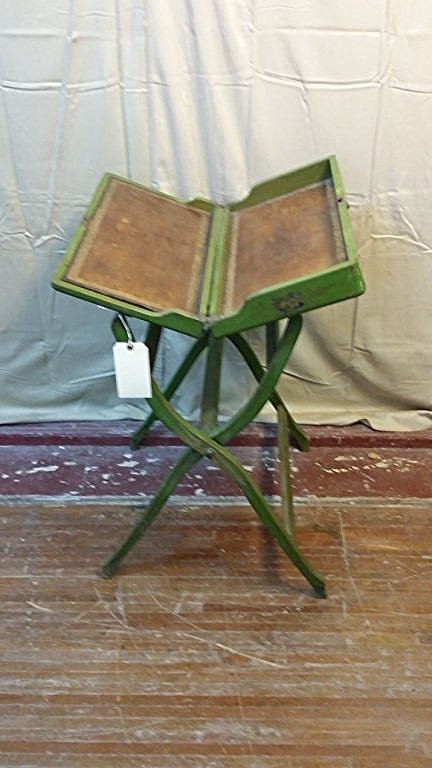 1920's - 1940's "Painted Folding Writing Table": 1920's - 1940's "Painted Folding Writing Table" Table Opens to 22" X 22" 37" X 22" X 10"