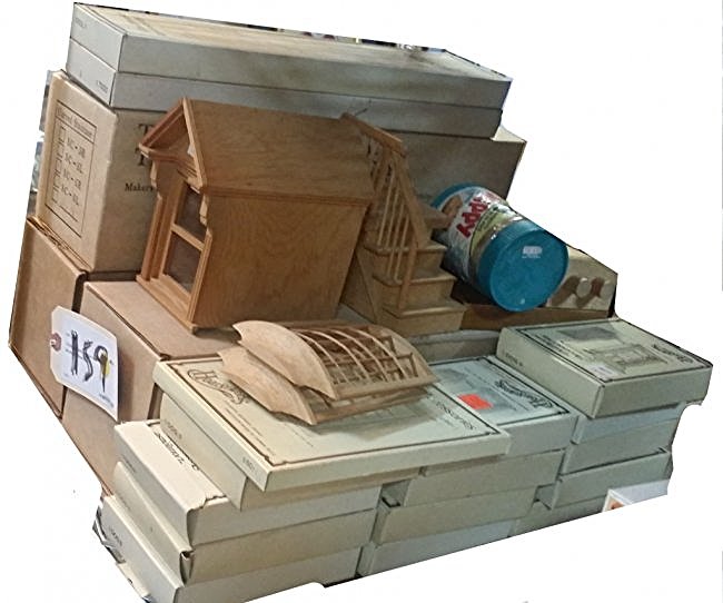 Doll House " Construction " Lot: Windows, Stairs..: Ready to for a new edition or home improvements to your favorite Dollhouse. Sliding windows, Stair cases, Bow windows, and more....