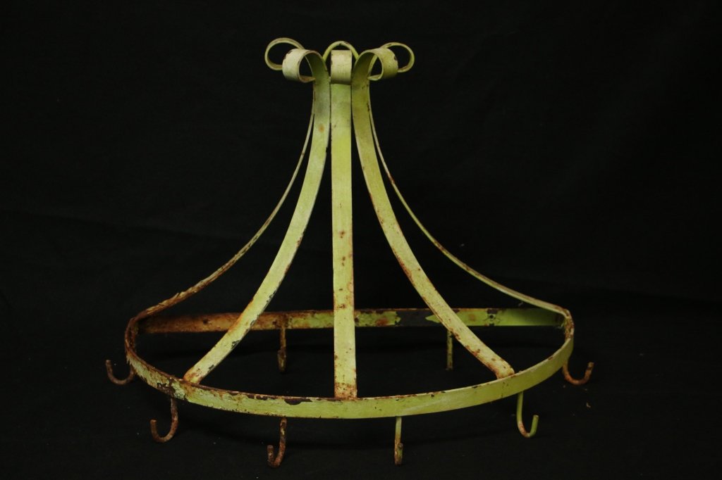 Vintage Iron Pot Wrack / Hanger: 24" X 18" X 12"