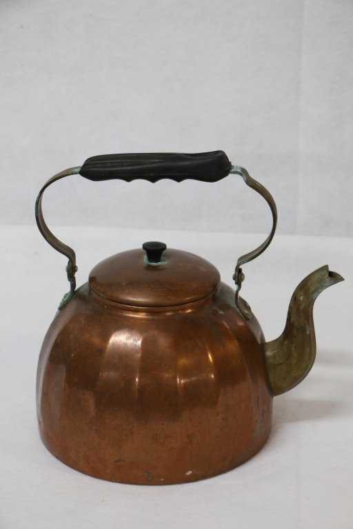 Antique German "Rein Kupfer" Copper Tea Kettle