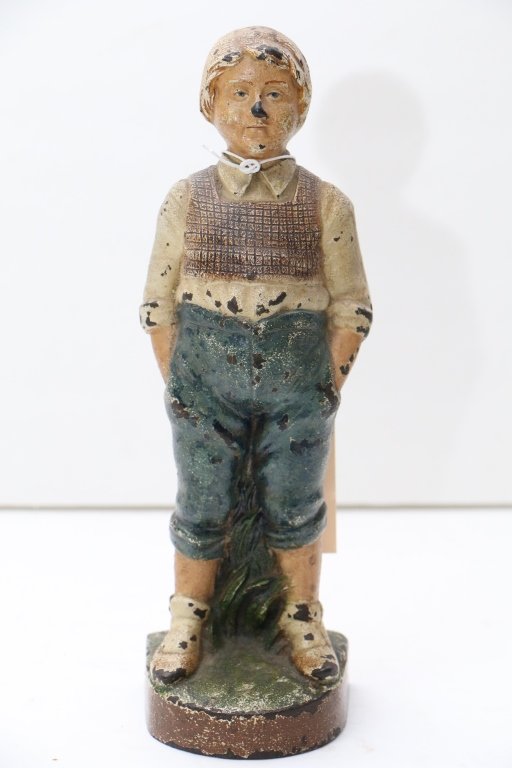 Boy W/ Hands in Pockets Cast Iron Door Stop by Jud (1 of 5)