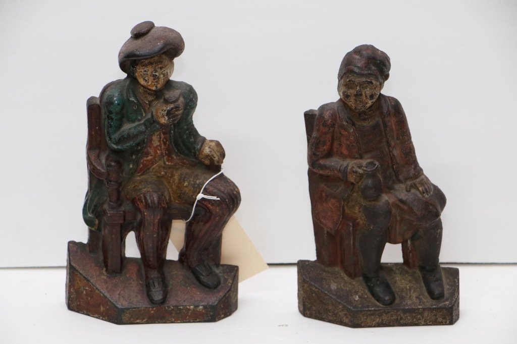 English Men with Mugs Antique Cast Iron Door Stops (1 of 6)
