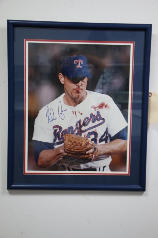 Nolan Ryan Texas Rangers Bloody Face, Autographed (1 of 2)