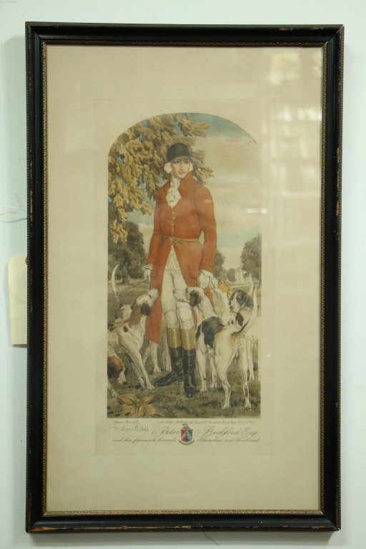 Vintage Gordon Ross Fox Hunting Print. (1 of 3)