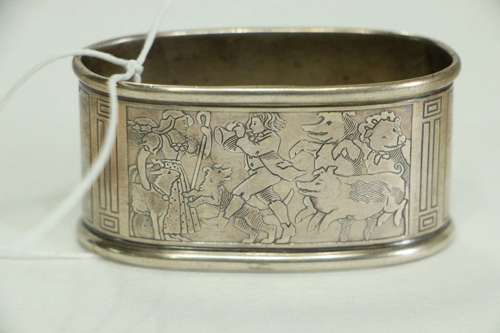 Nursery rhymes sterling napkin ring (1 of 3)