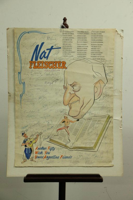 Nat Fleischer 1953 Cartoon - Argentina (1 of 5)