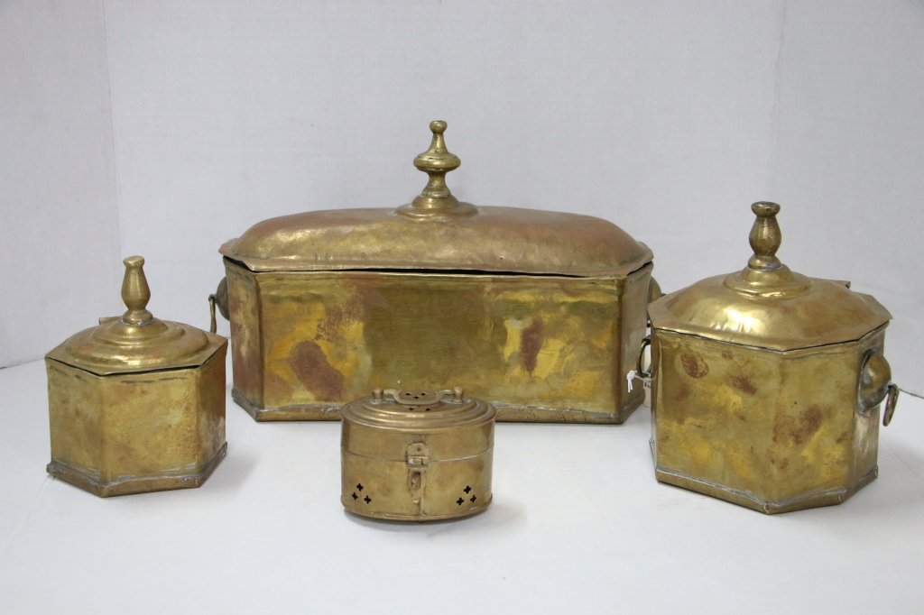 Brass Hand Knocked Metal Boxes (1 of 6)