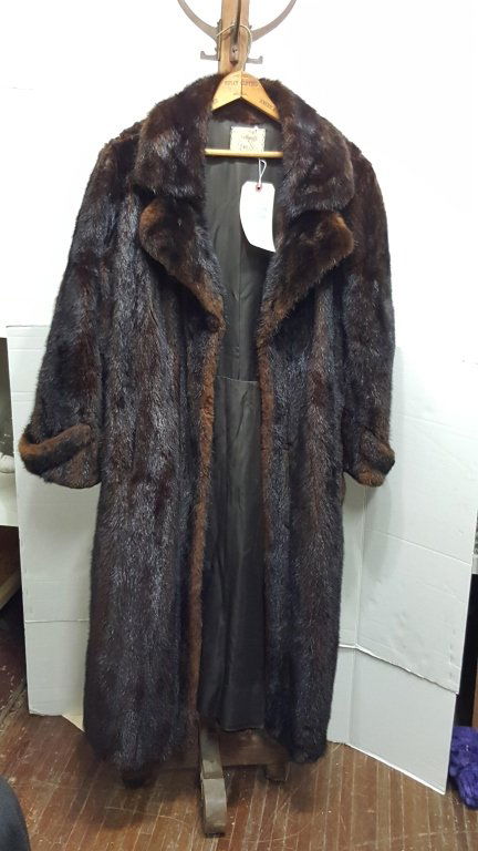 Vintage "Macy's Little Shop" 3/4 Length Fur Coat (1 of 4)