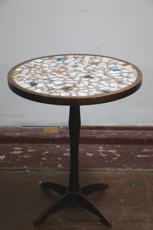 Mid Century Modern Mosaic Tile Top Table (1 of 2)
