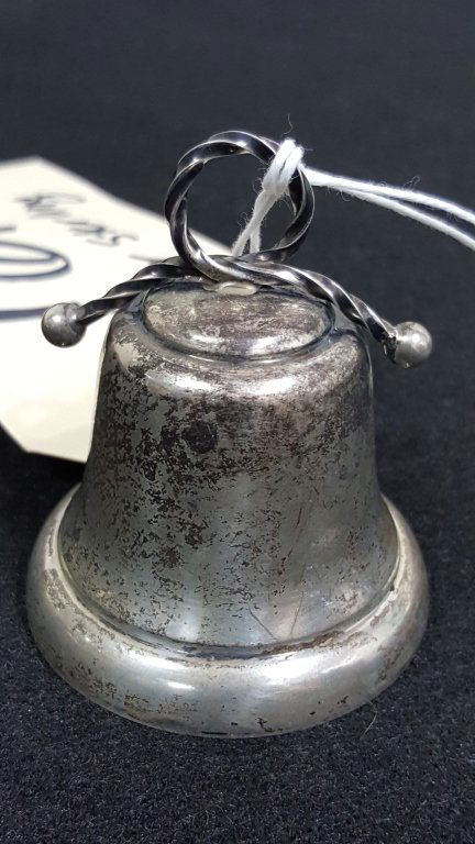 A Cartier Sterling Silver Bell w Rope Twist Handle (1 of 4)