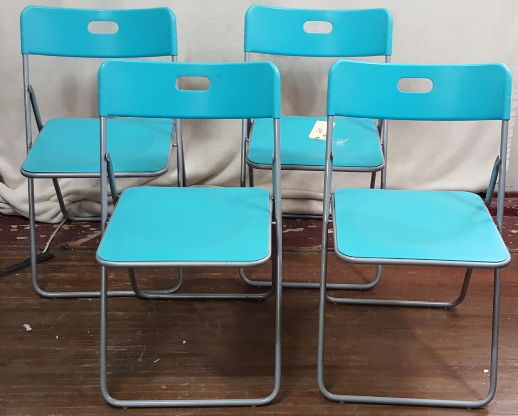 4 Mid century folding kitchen chairs (1 of 1)