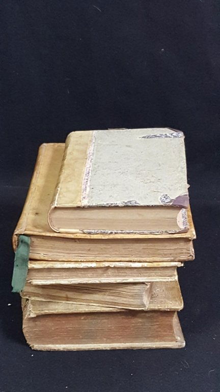 Latin/ Italian Vellum Covered Books from 1609-1847 (1 of 10)