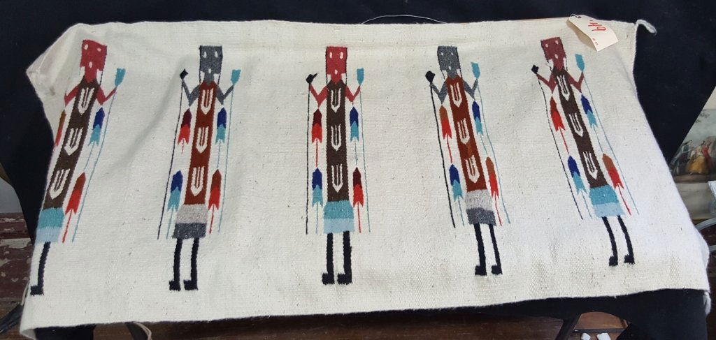 Vintage Navajo Yei Carpet. (1 of 2)
