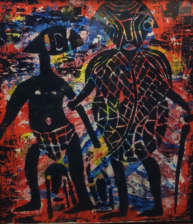 African American (?) Mixed Media Art Work. (1 of 3)