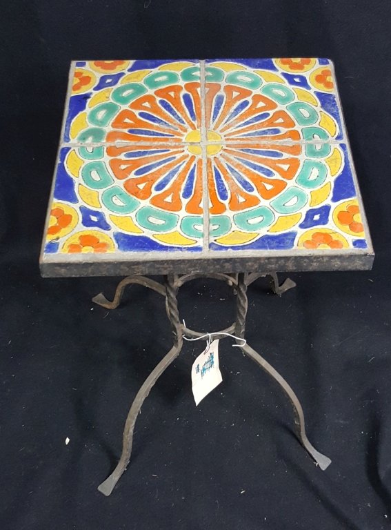 Vintage Tile Top Table (1 of 2)