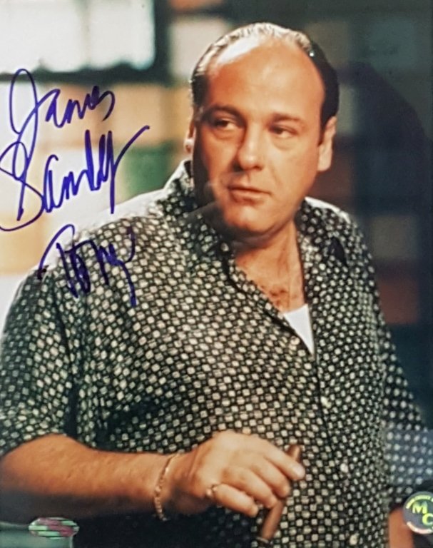 James Gandolfini Signed "Tony" Photo
