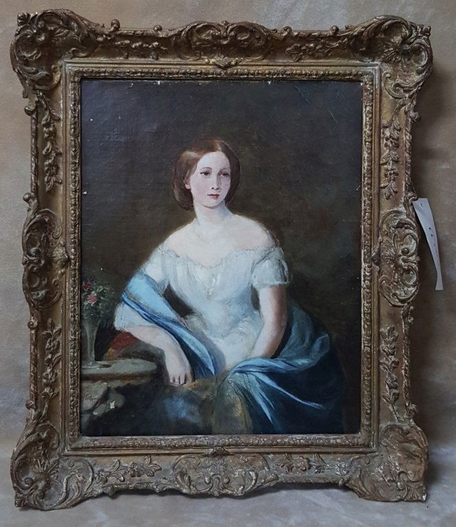 Antique Oil On Canvas Signed A. Stevens (1 of 3)