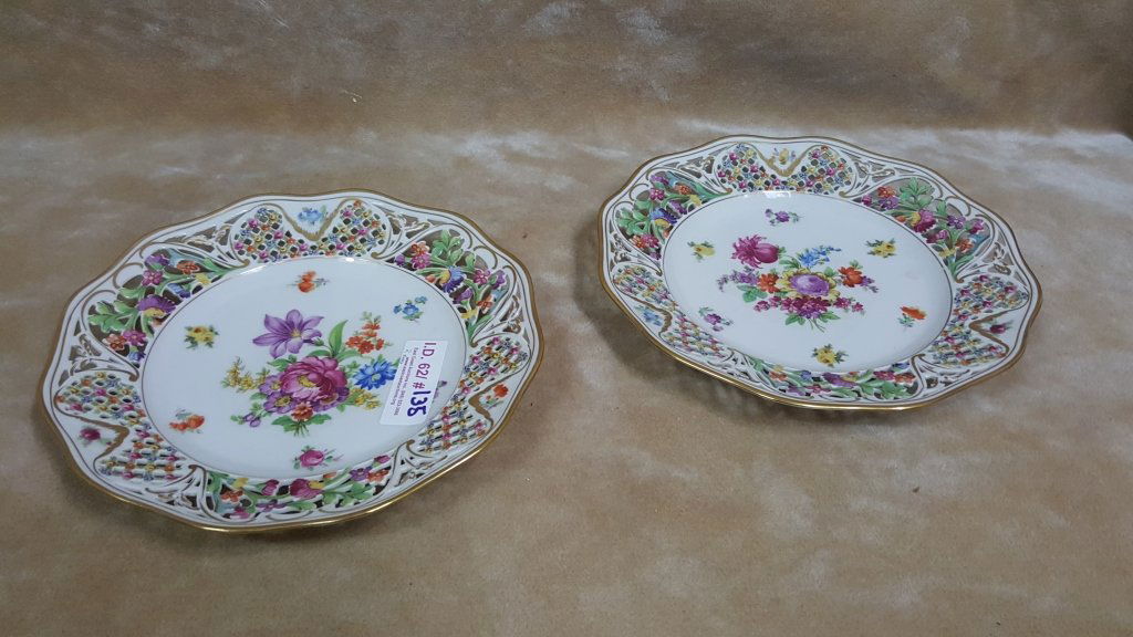 Schumann Bavaria Dresden Porcelain Plates (1 of 3)
