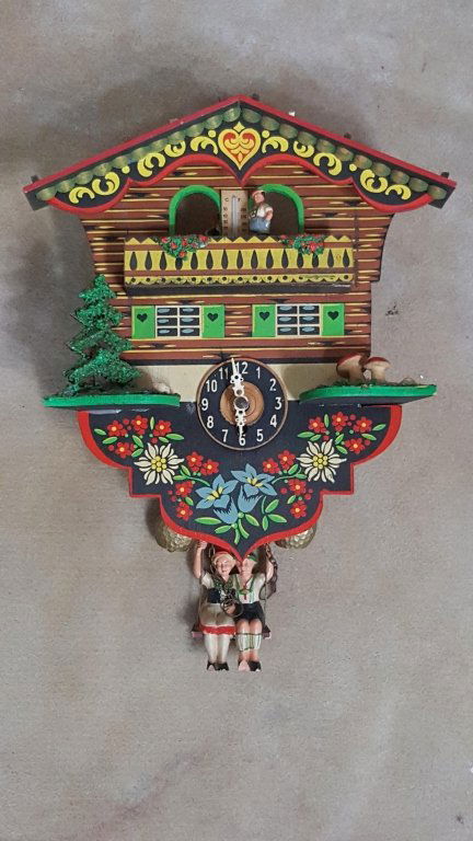 Painted German Cuckoo Clock (1 of 2)