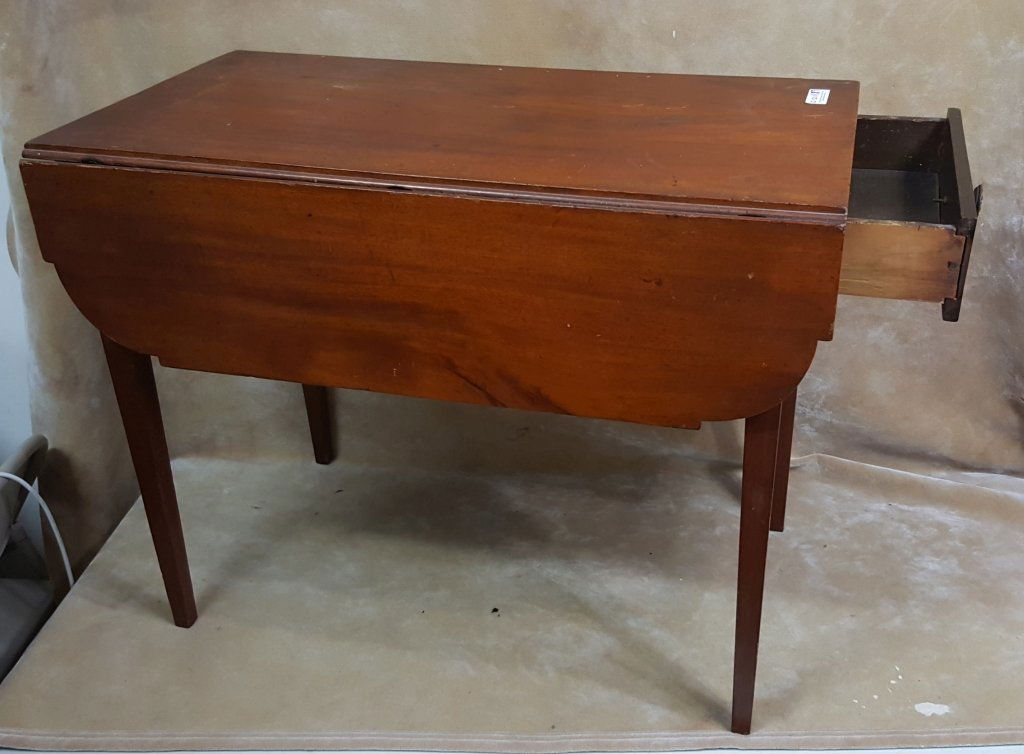 Antique Side Flip-Top Table (1 of 2)