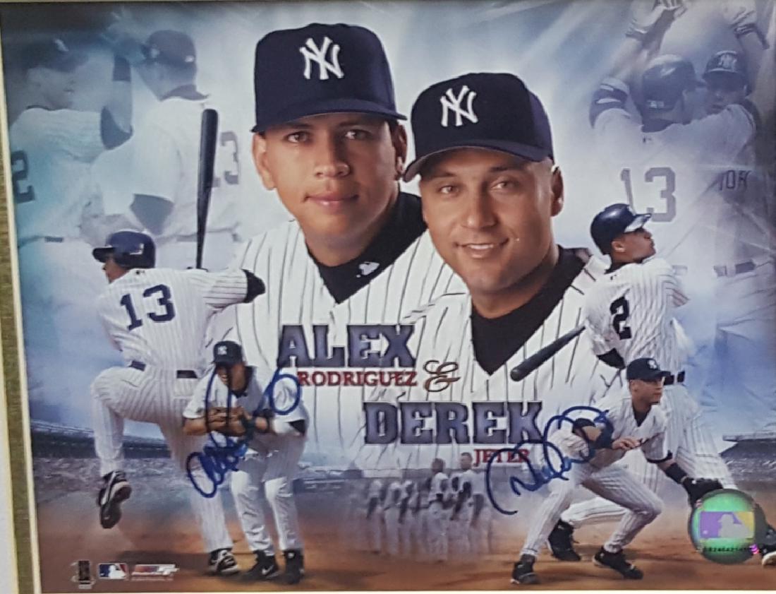 Derek Jeter & Alex Rodriguez; Autographed Picture (1 of 8)