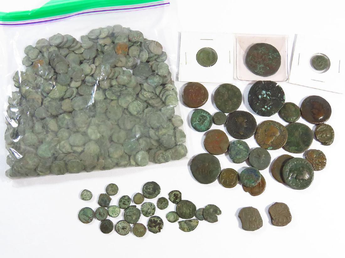 LARGE LOT ASSORTED ROMAN BRONZE COINS B.C. (1 of 5)