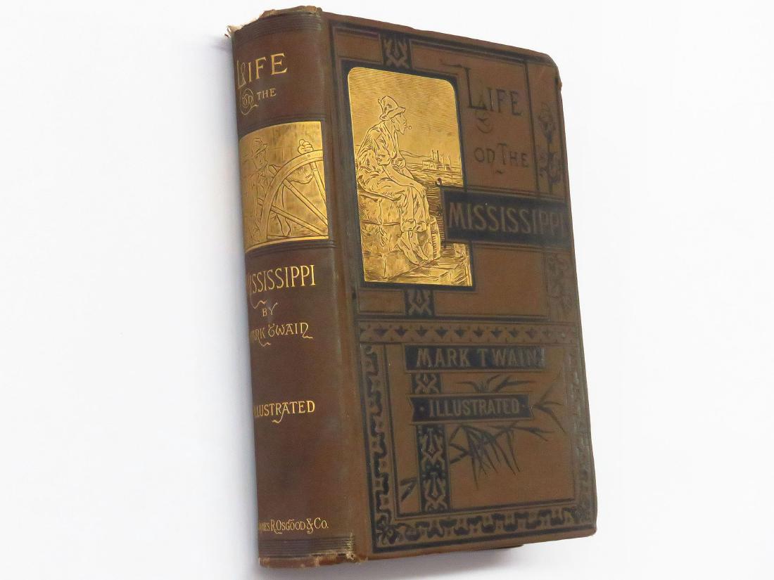 VOL. "LIFE ON THE MISSISSIPPI" MARK TWAIN 1883 1ST ED. (1 of 3)
