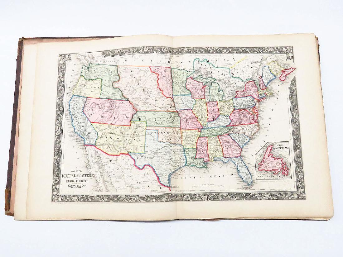 MITCHELL'S H/C ATLAS USA & VARIOUS COUNTRIES 1860 (1 of 6)
