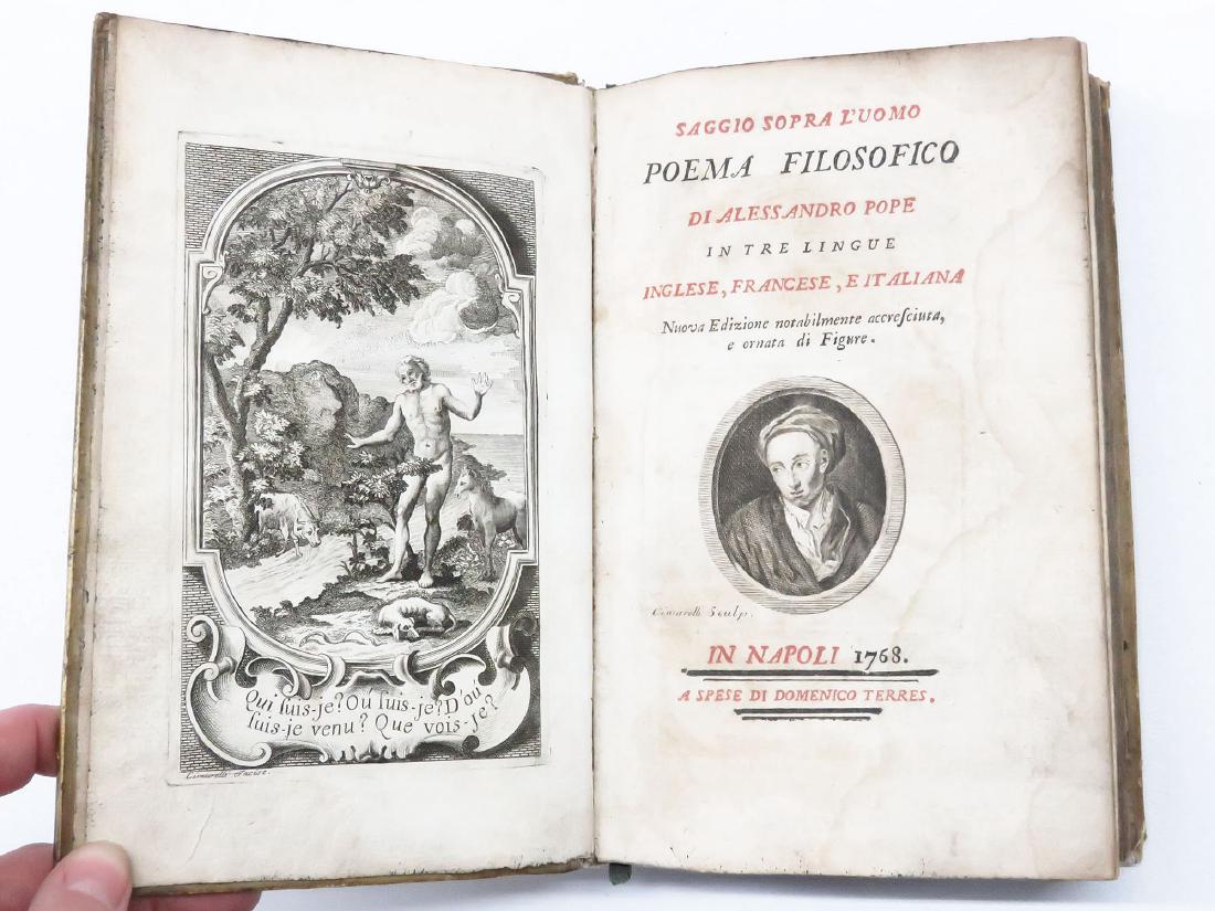 "POEMA FILOSOFICO" SAGGIO S. L'UOMO, 1768 (1 of 3)