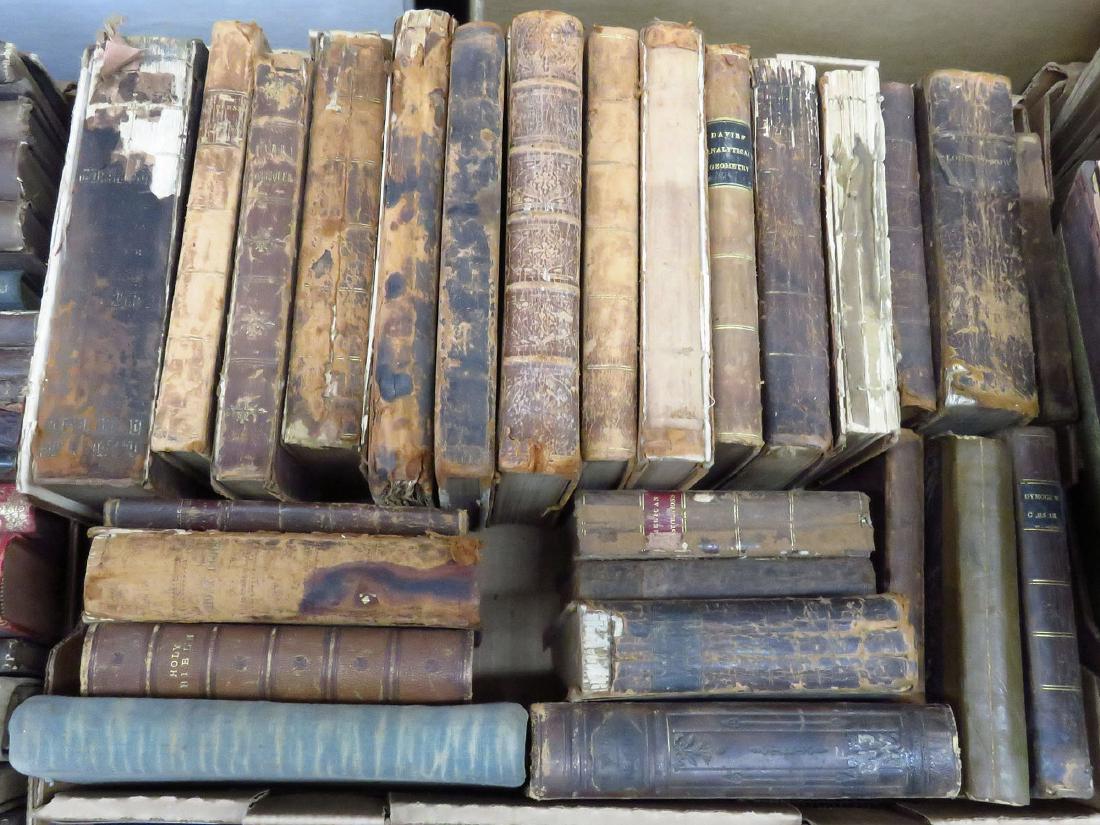 LOT ASST VOLS. HOLY BIBLES, RELIGOUS & SCHOOL READERS (1 of 1)