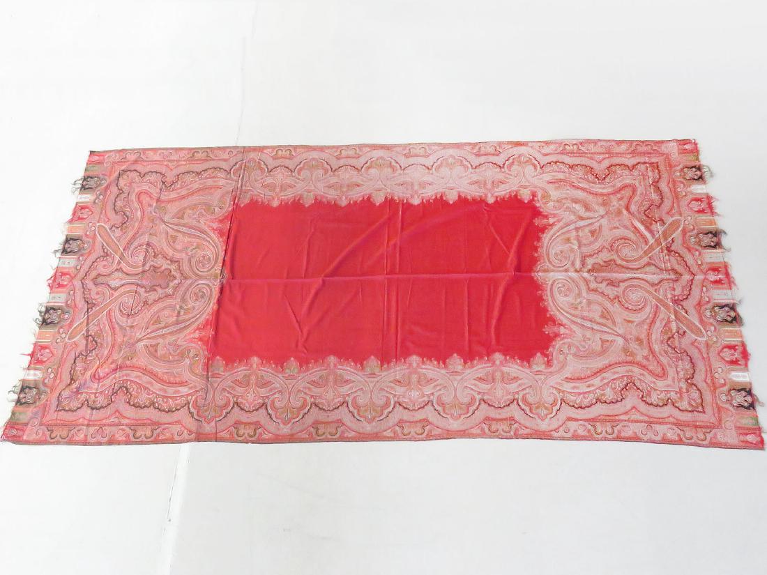 VINTAGE FINE EARLY PAISLEY CASHMERE SHAWL (1 of 6)