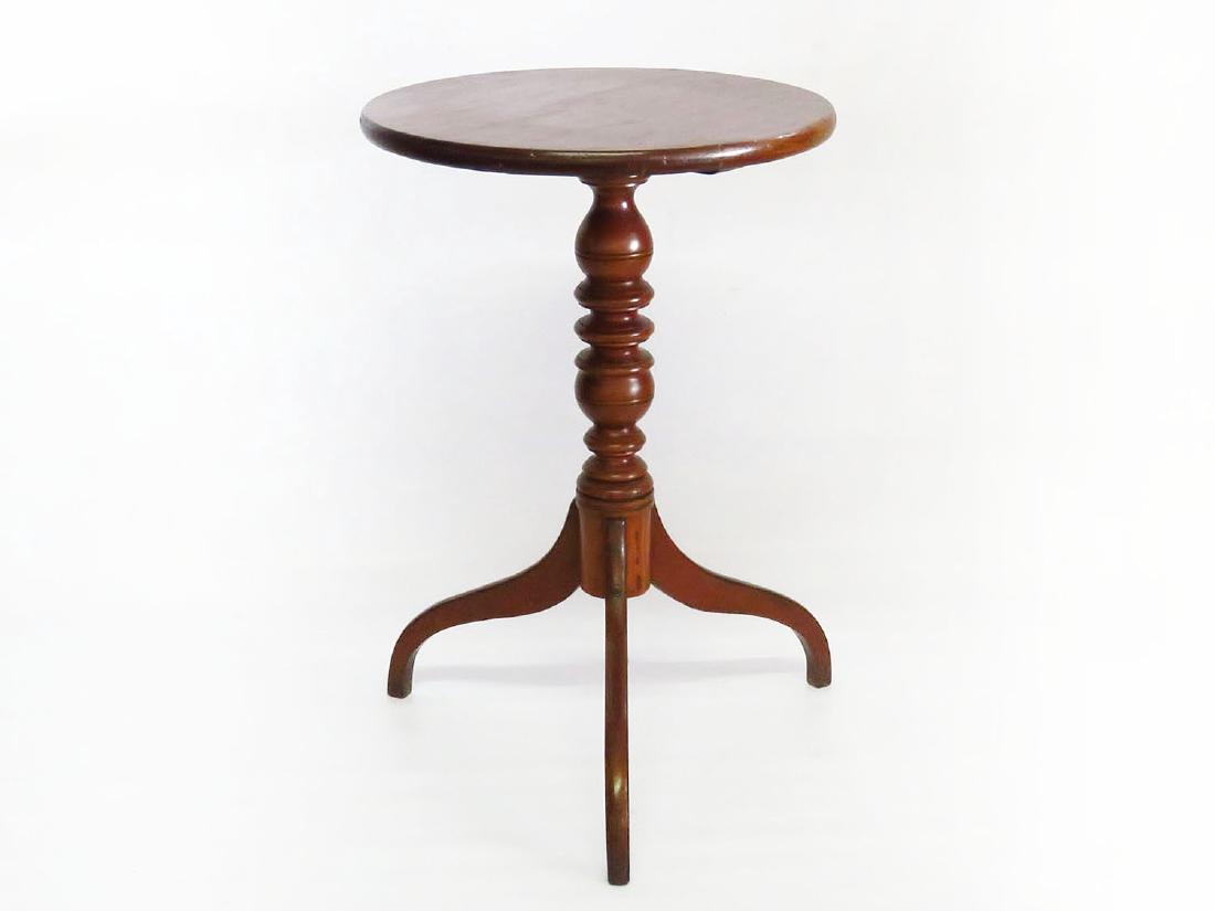 CHIPPENDALE CHERRY CANDLE STAND 18/19TH C. (1 of 4)
